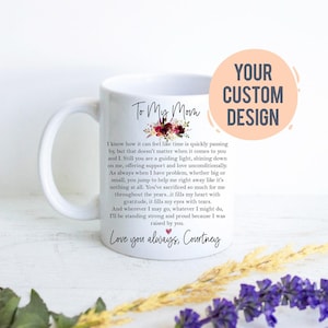 Gift For Mom From Daughter, Mother&#39;s Day Gift, Custom Coffee Mug, Funny Gift, Christmas Gift Birthday Gift Thank You Mom, Personalized Gift