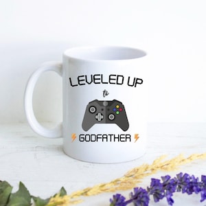 Mug parrain, futur parrain, nouveau cadeau parrain, faire-part de bébé, cadeau parrain et marraine, faire-part nouveau parrain, cadeau de baptême