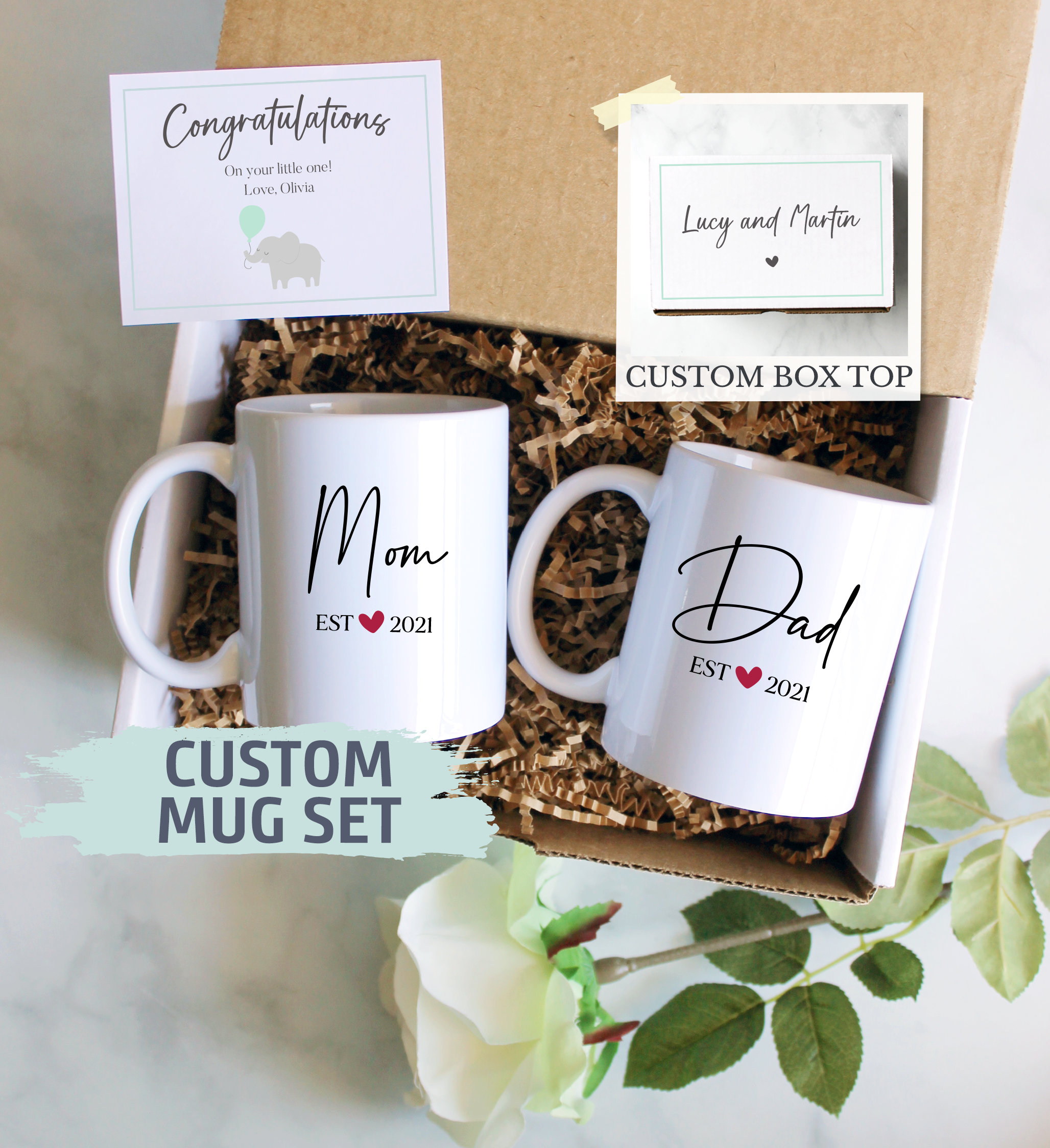 Pregnancy Gift Est 2022-New Parents Gifts Set Pregnancy Announcement-New  Mom Gifts Basket for Baby Shower Gender Reveal-Mom & Dad Mugs, Decision  Coin, Baby Ultrasound Frame, Onesie, Bib, Socks