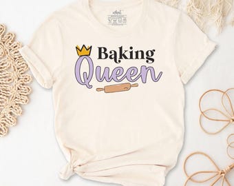 Camiseta Rainha da Confeitaria | Camiseta para Confeiteira, Presente para Confeiteira, Camiseta Divertida para Confeiteira, Camiseta para Amante de Biscoitos, Camiseta para Mãe Confeiteira