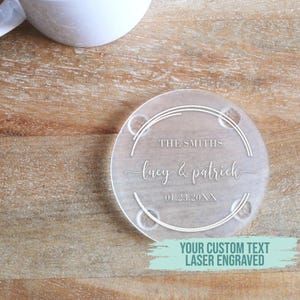 Custom Coasters | Personalized Coaster, Drink Coasters, Engraved Coaster, Housewarming Gift, Anniversary Gift, Wedding Gift, Home Decor