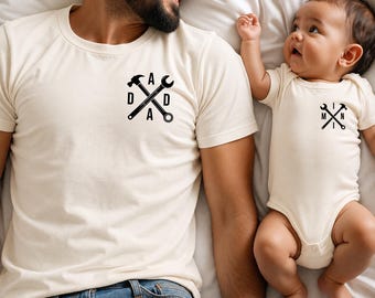 Matching Dad And Baby Shirts, DADA MINI Outfit, Daddy And Me Matching Set, New Dad Fathers Day Gift