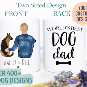Custom Dog Dad Gift #5, Dog Mug, Dog Lover Owner Gift, Gift for Husband Him Men, Best Dog Dad Mug, Father&#39;s Day, Gift for Dad Christmas Gift