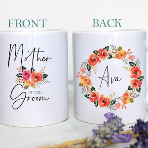 Mother of the Groom Mug, Mother of the Bride Gift, Custom Mug, Wedding Mug, Bridal Party Gift, Matron of Honor Gift, Mother of Groom Gift