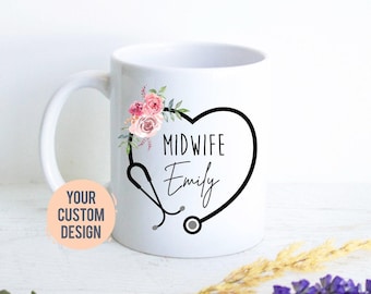 Personalized Midwife Gift, Midwife Thank You Mug, Custom Doula Gift, Midwife Coffee Mug, Funny Midwife Gift, Midwife Custom Gift