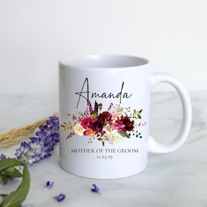 Mother of the Groom Mug, Mother of the Bride Gift, Custom Mug, Wedding Mug, Bridal Party Gift, Matron of Honor Gift, Mother Of Groom Gift