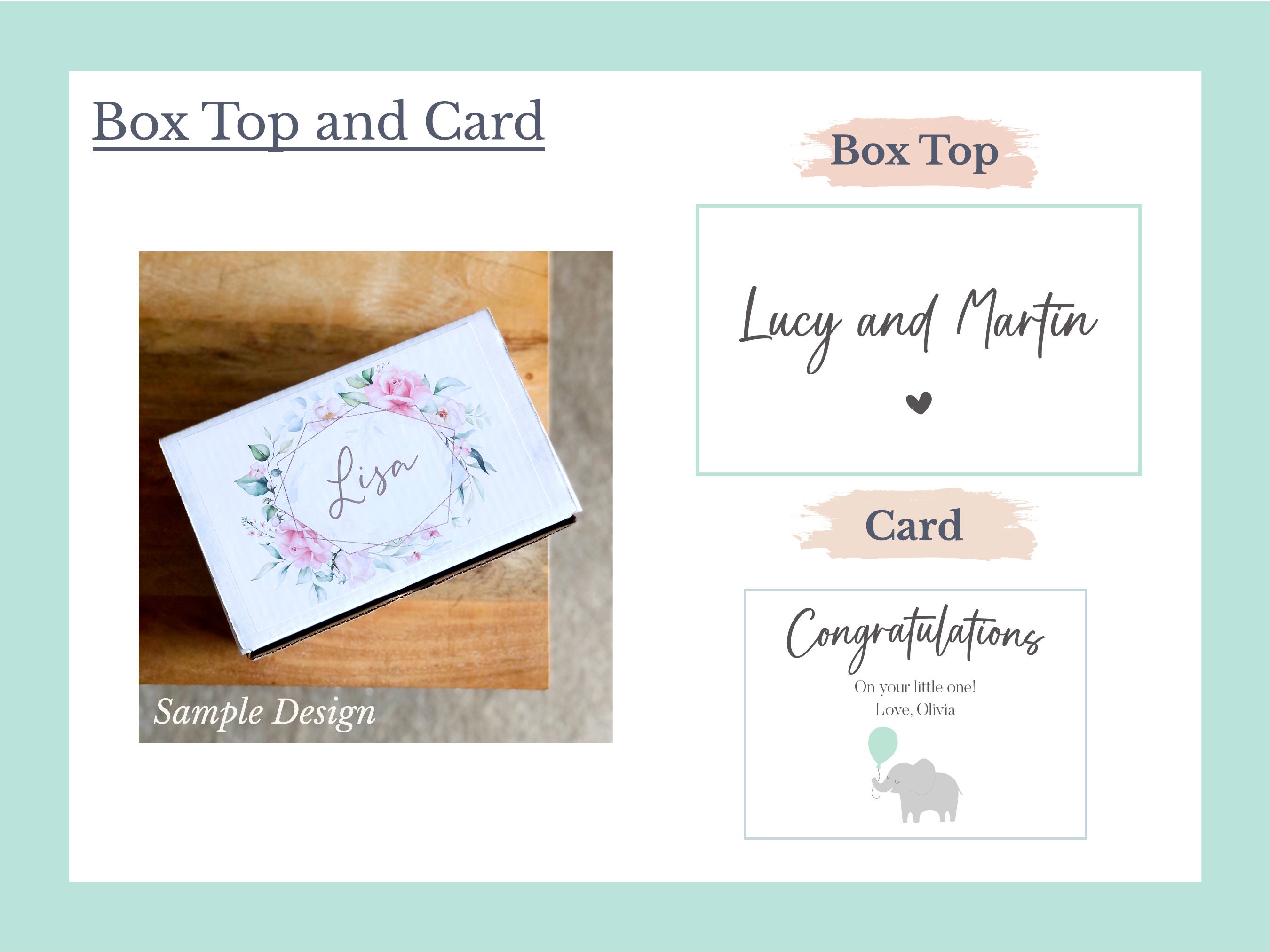 Expecting Parents Gift Box New Parents Gift Set, Baby Announcement