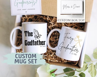 Personalized Godparent Gift Box | Will You Be My Godmother Godfather, Baptism, Godparent Thank You Gift, Baptism Gift, Godparent Proposal