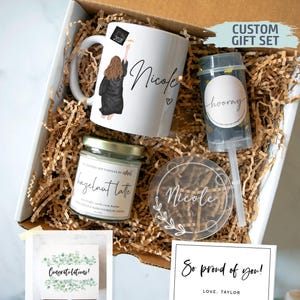 Personalisierte Abschlussgeschenkbox für sie | Abschlussgeschenk, Schulabschlussgeschenk, Master-Abschlussgeschenk, Universität, Gymnasium, College-Abschlussgeschenk