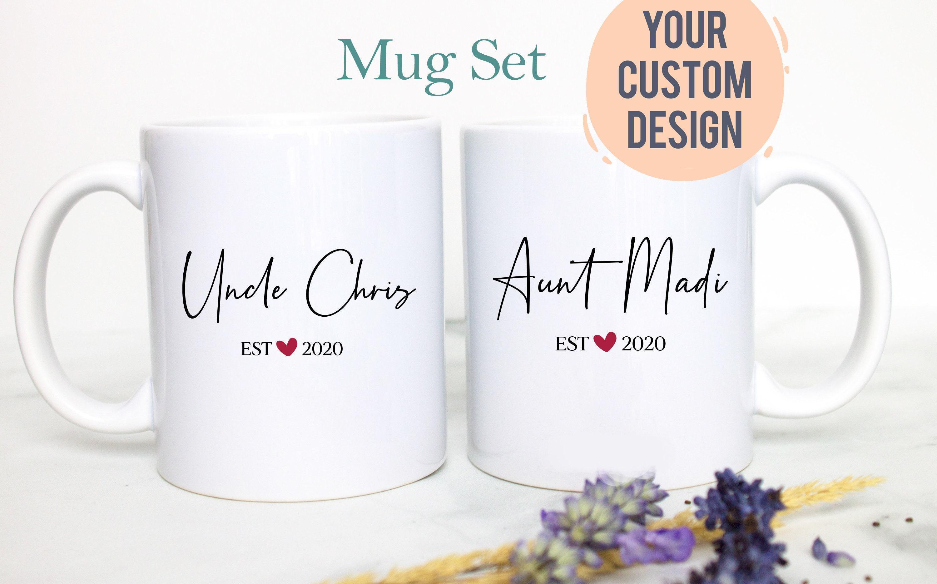 Personalized NAME Aunt and Uncle Individual OR Mug Set #3, Aunt Uncle ...