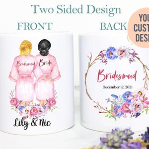 Personalized Bridesmaid Gift #2, Bridesmaid Proposal Mug, Will You Be My Bridesmaid, Wedding Party, Bridesmaid Proposal, Bridal Party Gift