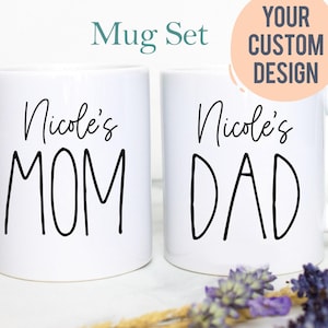 New Mom and Dad Individual OR Mug Set, Dad To Be Gift,New Dad Gift First Time Parents, New Parents Gift, Mother&#39;s Day, Baby Reveal Gift