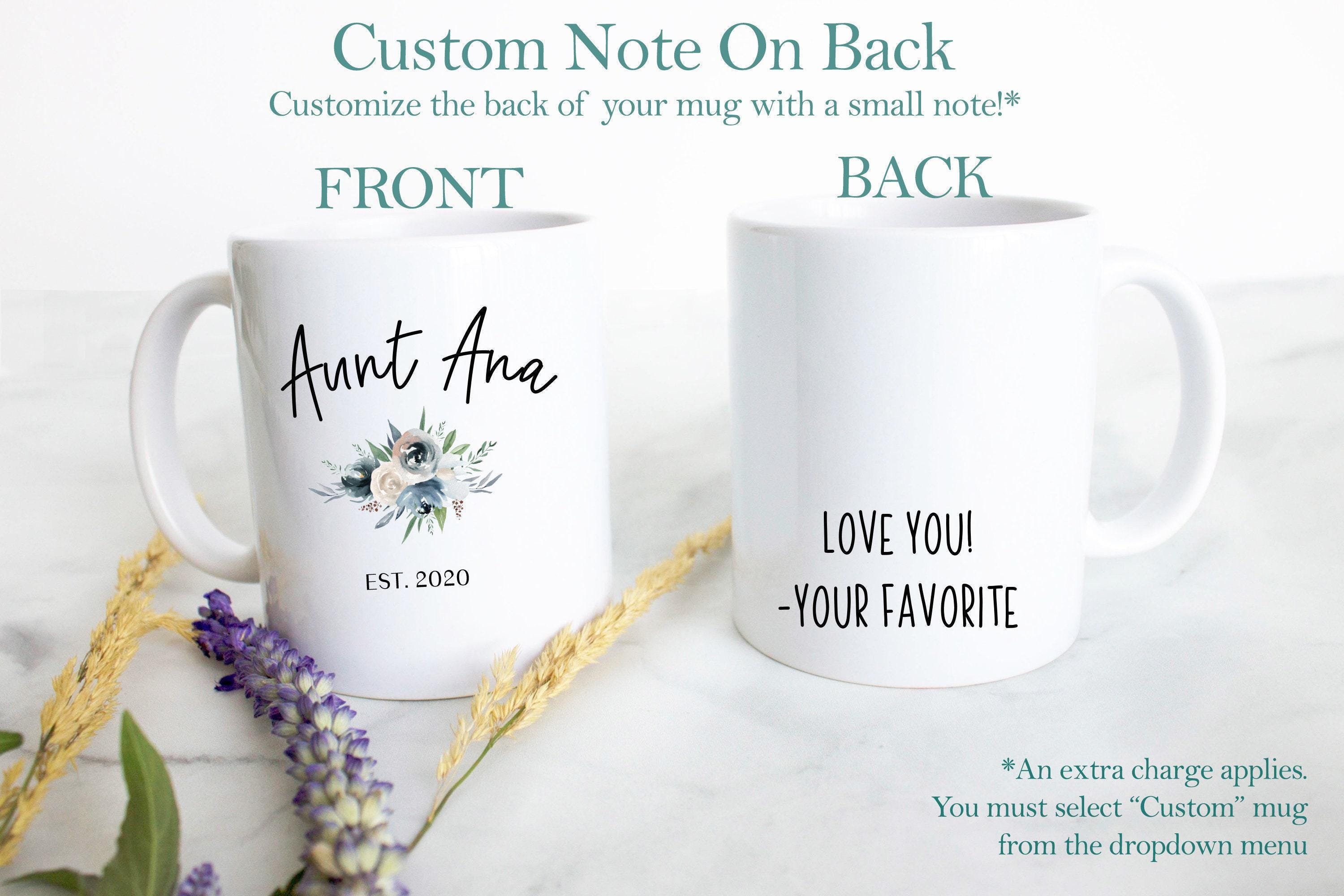 Personalized NAME Aunt and Uncle Individual OR Mug Set #2, Pregnancy ...