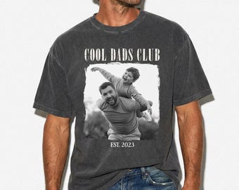 Custom Photo Dad Shirt, Personalized Dad Tee, Fathers Day Gift For Dad, Picture Shirt, Dad And Kids Photo Shirt