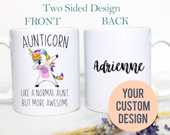 Aunticorn Mug, Aunt Gift, Best Aunt Mug, New Aunt Gift, Aunt Custom Gift, Aunt Birthday, Aunt to Be Gift, Aunticorn, Pregnancy Announcement
