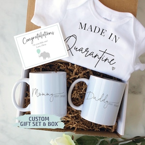 Expecting Parents Gift Box | New Parents Gift Set, Baby Announcement, New Mom Mug, New Dad Gift, Pregnancy Reveal, Baby Shower Gift Box