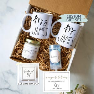 Couple Engagement Gift Box | Engagement Care Package, Newly Engaged Gift Box, Engagement Gift Bride Groom, Mr & Mrs Gift Box, Just Engaged