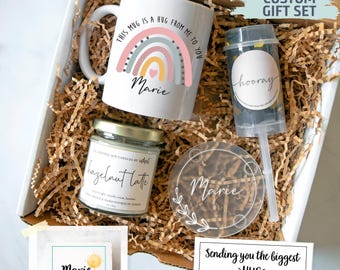 Sending Hugs Gift Box | Sending You Sunshine Gift, Good Vibes Encouragement Gift, Sympathy Care Package, Thinking of You, Cheer Up Gift