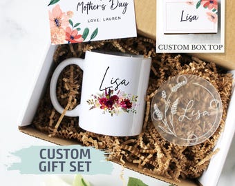 Confezione regalo personalizzata per la festa della mamma / Regalo per la mamma, Idee regalo per la festa della mamma, Regalo personalizzato per la mamma, Futura mamma, Tazza personalizzata per la mamma, Tazza per neomamma