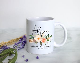 Mother of the Groom Mug, Mother of the Bride Gift, Custom Mug, Wedding Mug, Bridal Party Gift, Matron of Honor Gift, Mother of Groom Gift