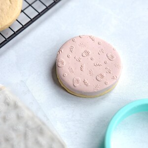 Embosseuse fondant acrylique motif oeuf de Pâques avec emporte-pièce | Tampon à biscuits, Embosseuse fondant de Pâques, Emporte-pièce, Tampon oeuf de Pâques, Motif de Pâques