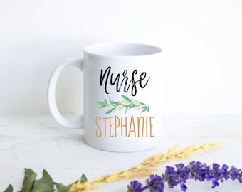 Gift for Nurse, Nurse Personalized Coffee Mug, Nurse Custom Gift, Nurse Graduation Gift, Medical Student Mug, Gift for Nursing Student