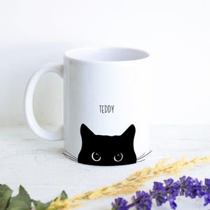 Personalized Cat Mug, Custom Cat Name Mug, Cat Lovers Mug, Cat Coffee Cup, Custom Cat Gift, Pet Owner Gift, Fun Mug, Cat Mug, Cat Lover Gift