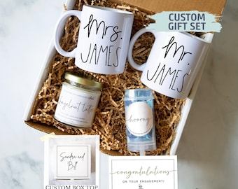 Couple Engagement Gift Box | Engagement Care Package, Newly Engaged Gift Box, Engagement Gift Bride Groom, Mr & Mrs Gift Box, Just Engaged
