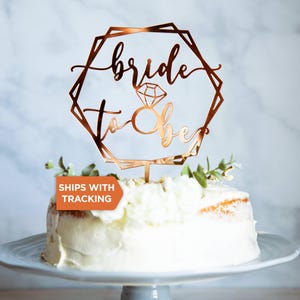 Braut, die Hochzeitstorte Topper zu sein | Zukunft Frau Topper, Verlobung, Holz Acryl Topper, Brautparty Topper, Hochzeitsdeko, Bachelorette