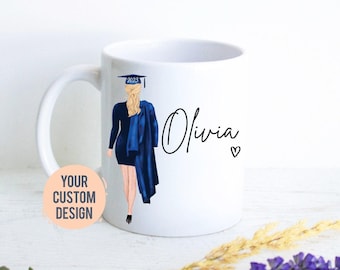 Gepersonaliseerd afstudeercadeau, mok voor masterstudent, cadeau voor masterdiploma, universitair afgestudeerde, gepersonaliseerd afstudeercadeau voor middelbare school