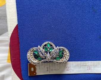 Vintage Art Deco jewellery diamanté brooch