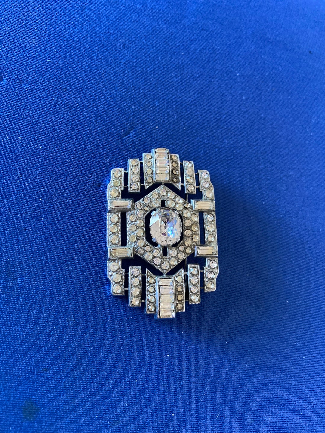 Vintage Art Deco Jewellery Paste Diamanté Brooch Etsy Australia