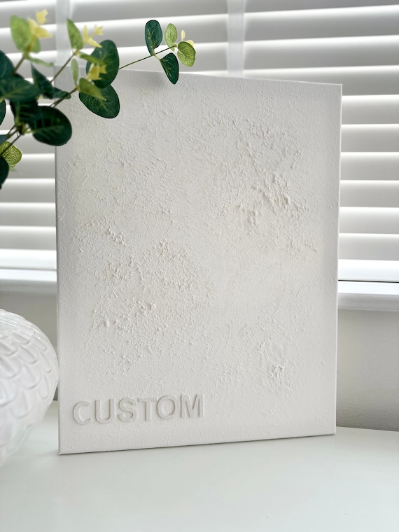 Personalised 3D Textured Canvas Print | Wall Art:  Business Decor