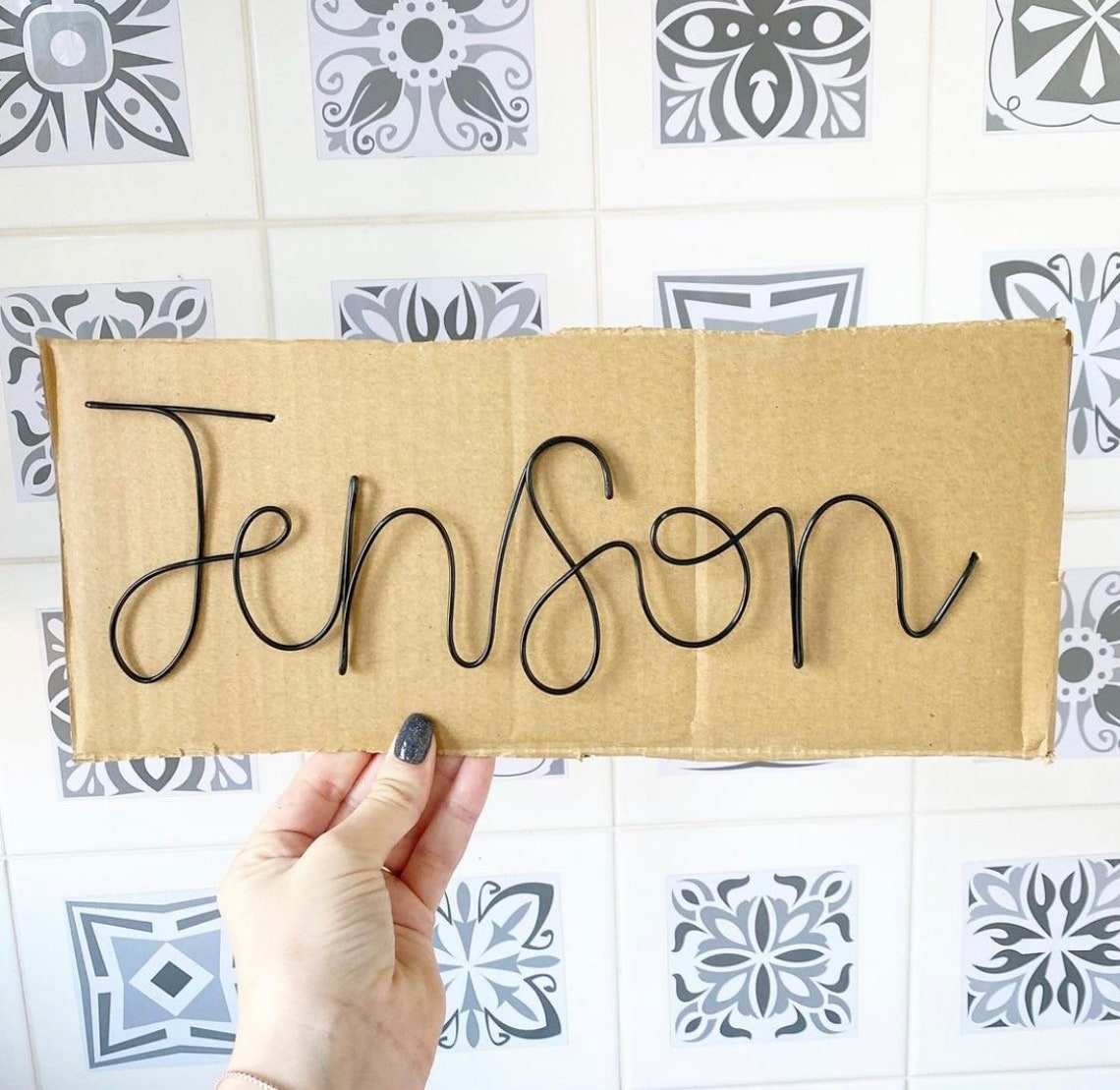 Single Custom Wire Word Art Wire Wall Art Quote Name - Etsy UK