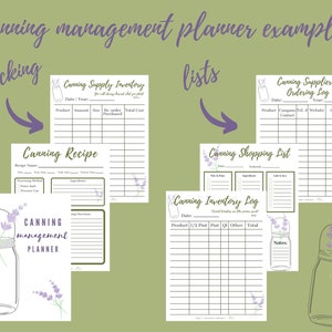 Canning Planner Printable Food Preservation Planner Pantry Inventory Food Preservation Log Printable Harvest & Preservation Tracker image 5