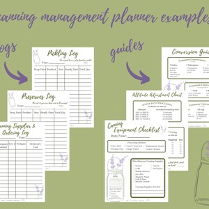 Canning Planner Printable Food Preservation Planner Pantry Inventory Food Preservation Log Printable Harvest & Preservation Tracker image 4