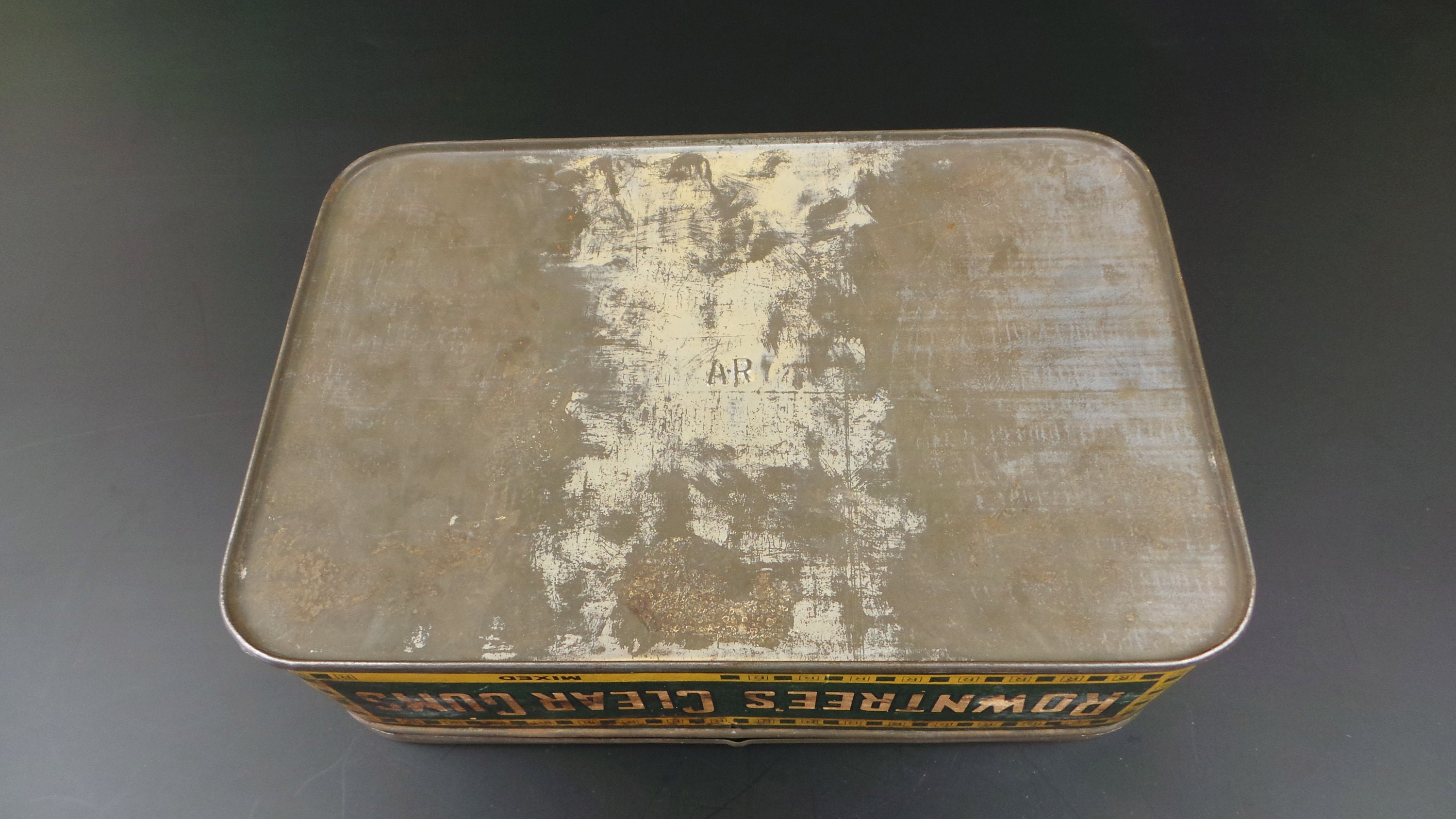 Antique Large Tin Box Rowntree's Clear Gums Rare Vintage Etsy