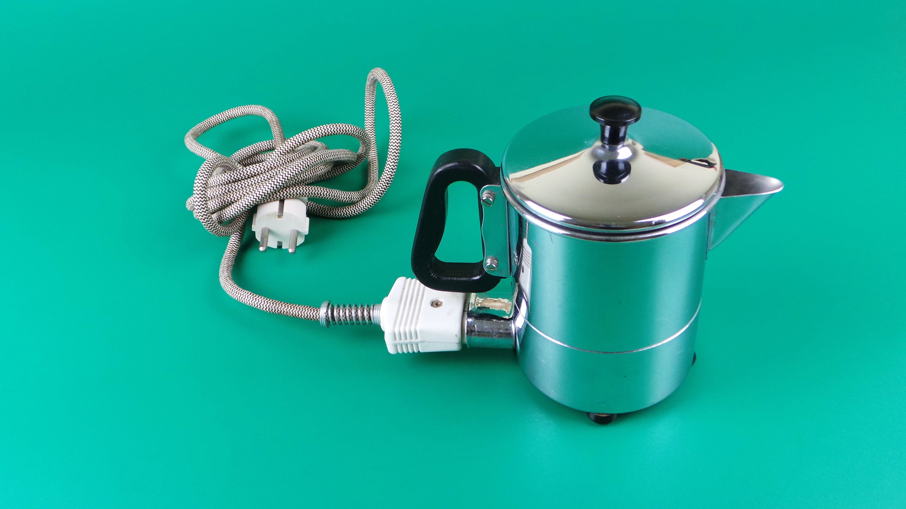 Vintage Electric Kettle Cloer Vintage Art Deco Metal Pot Made Etsy