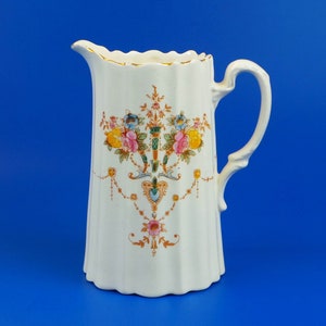Antica brocca in porcellana bianca Royal Crown Devon S.Fielding & Co * Brocca in porcellana Art Déco vintage * Realizzata in Inghilterra