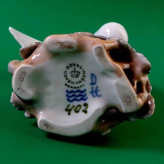 ヴィンテージ ロイヤル コペンハーゲン 磁器フィギュア：白い鳩