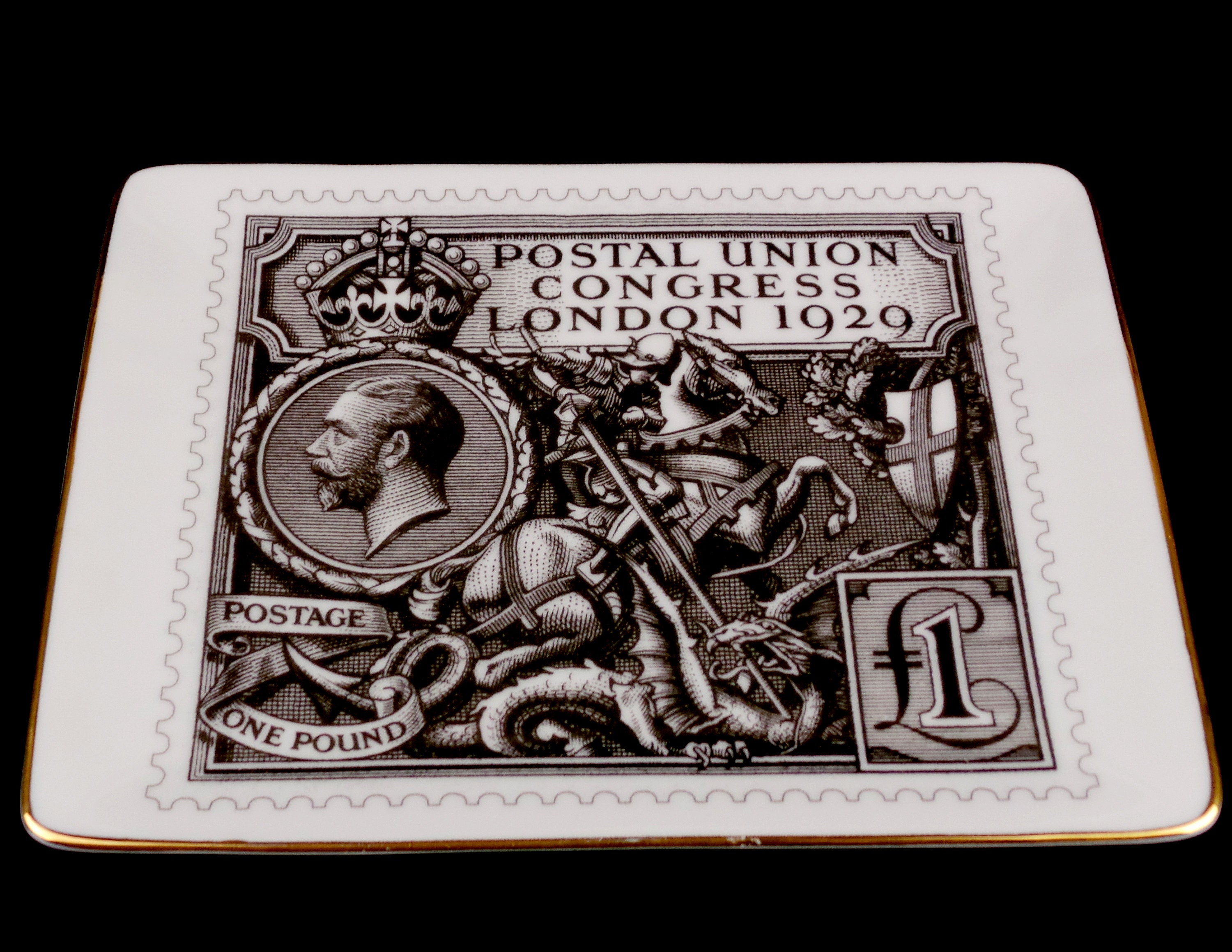 Vintage Fine Porcelain Wall Plate Royal Mail Postal Union Etsy