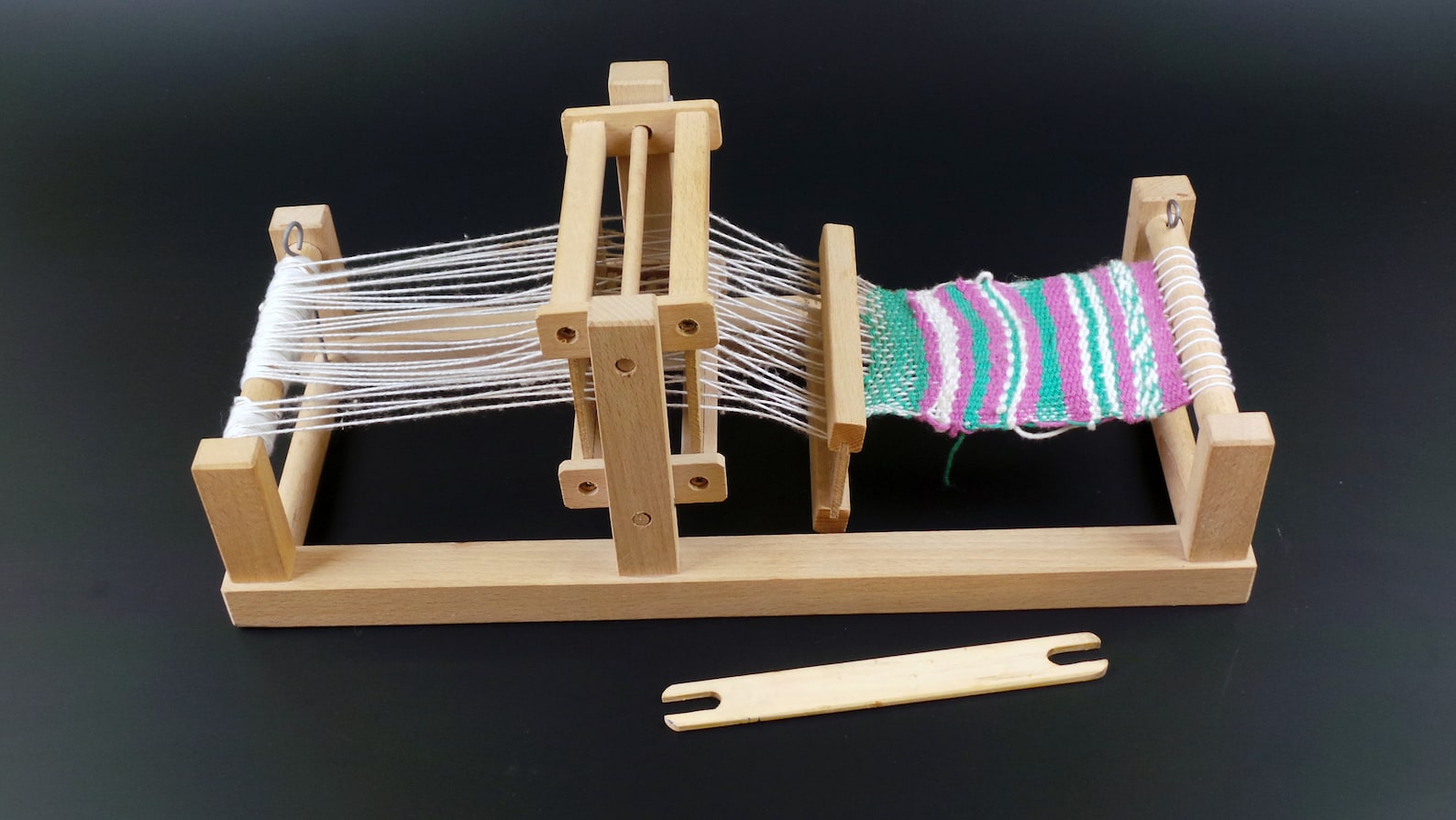 Vintage Small Wooden Weaving Loom Beginner Loom Toy Weaving Etsy