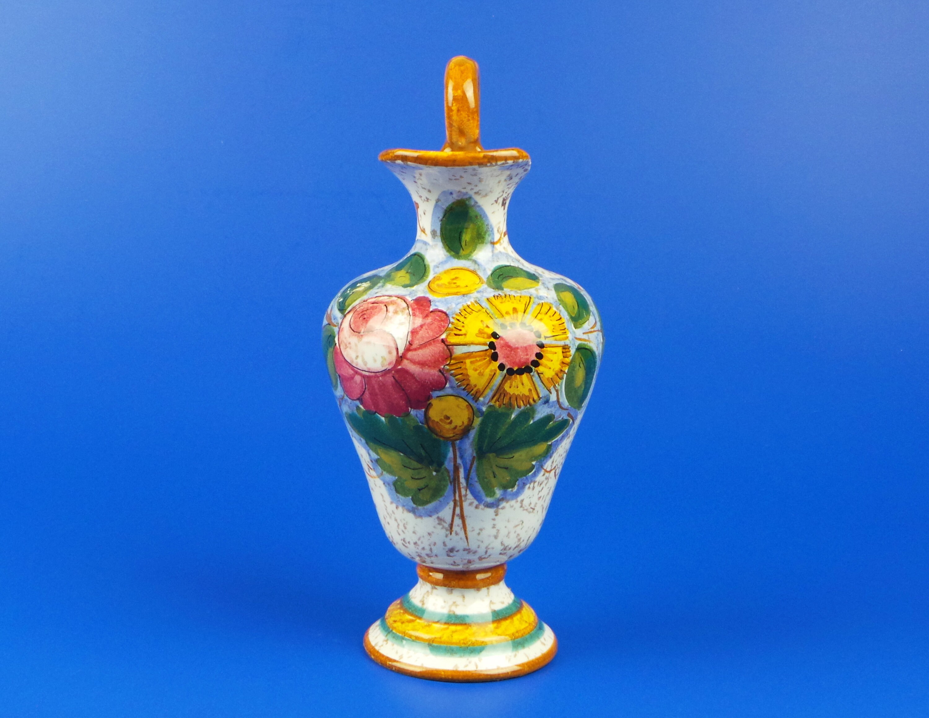 Vintage Handcrafted Ceramic Vase Vintage Hand Painted Vase Etsy