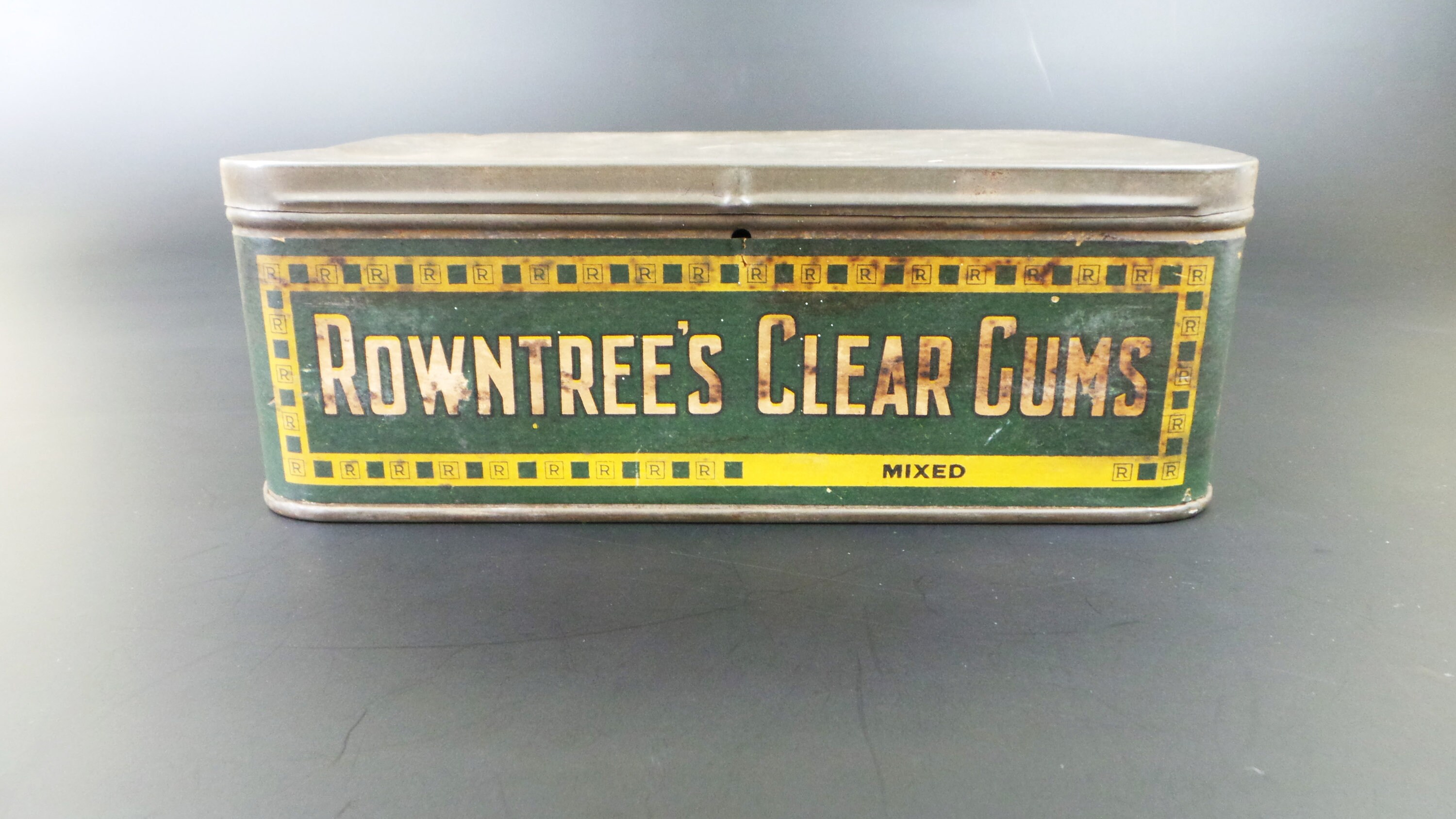 Antique Large Tin Box Rowntree's Clear Gums Rare Vintage Etsy Canada