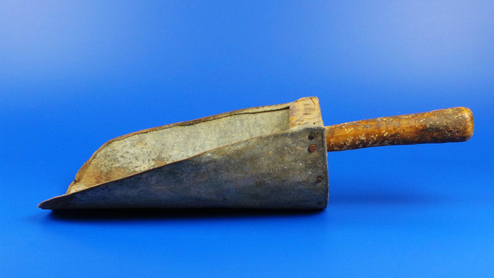 Antique Wooden Metal Shovel Vintage Handmade Wooden Metal Etsy