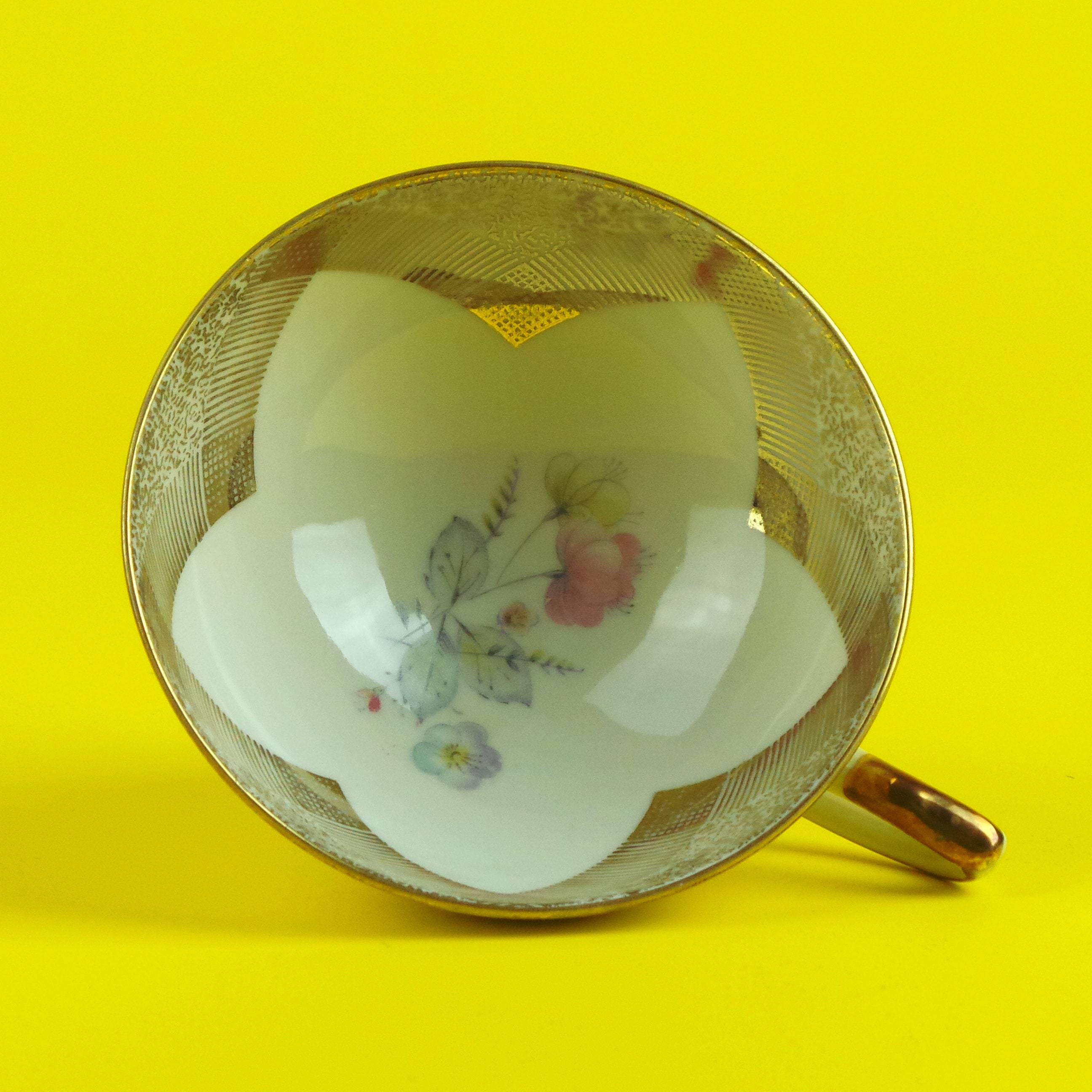 Set of Four Vintage Bone Porcelain Tea Cups Vintage Bavaria Etsy