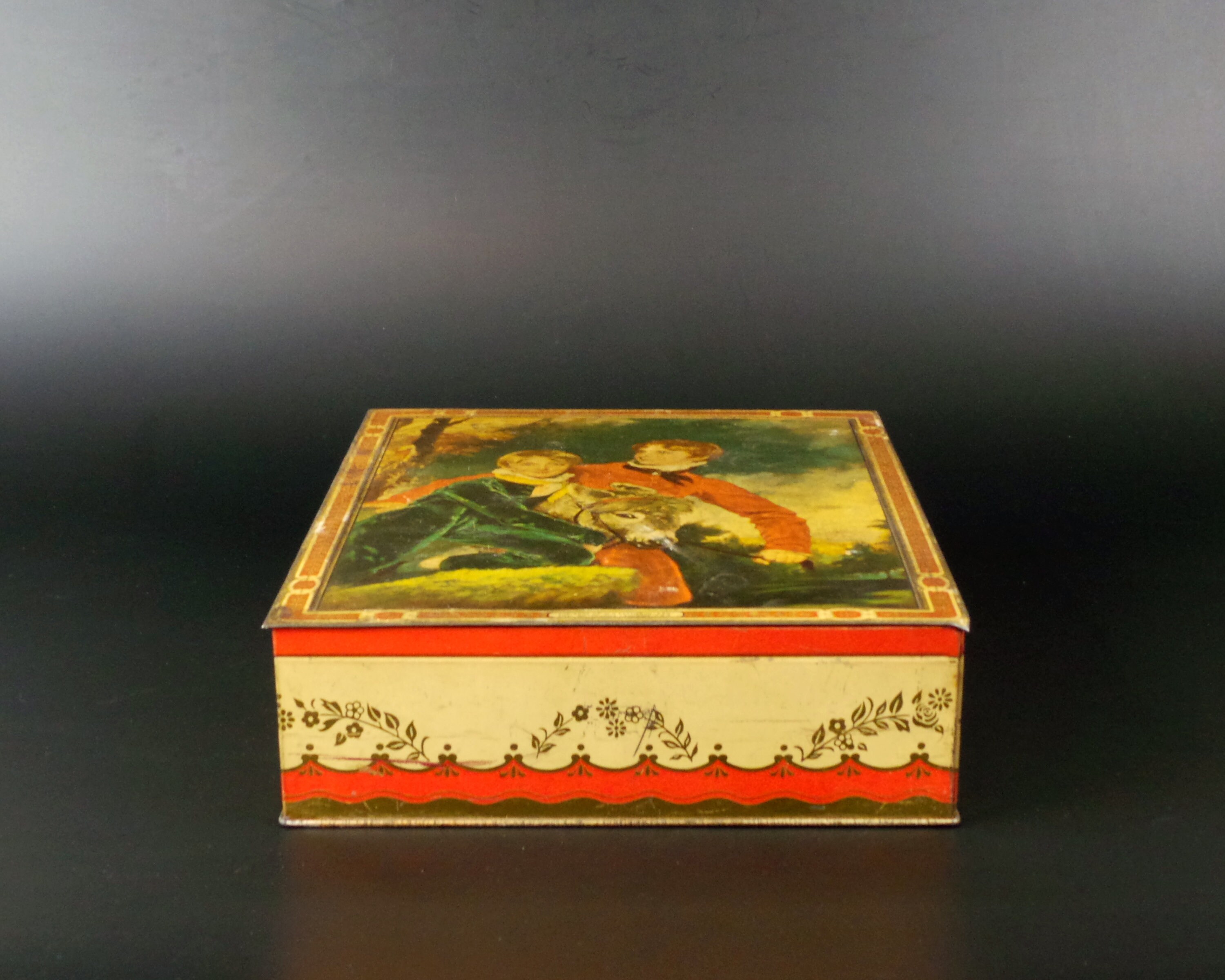 Vintage Tin Box Art Deco Tin Box Art Nuovo Made in England Etsy