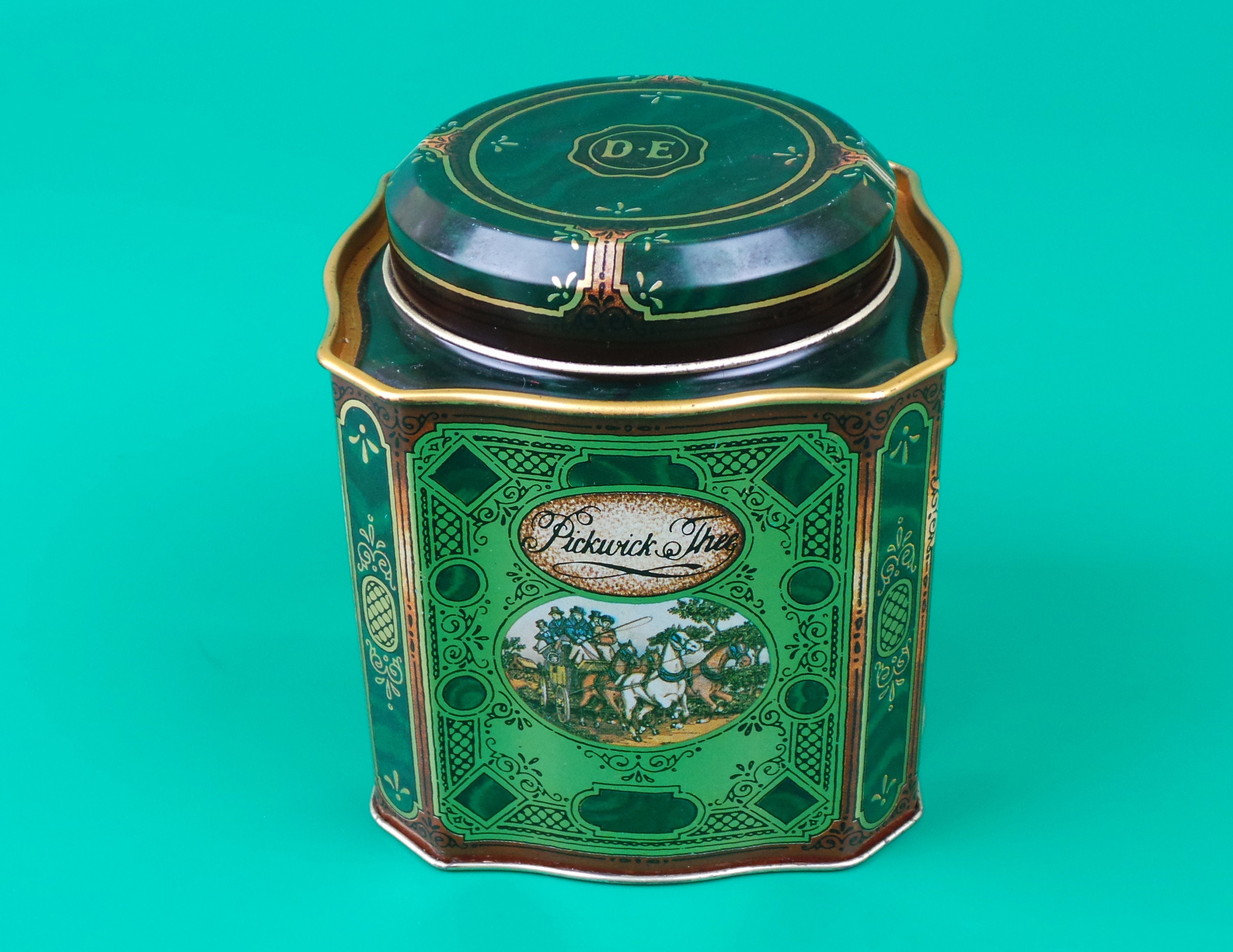 Vintage Tin Box Douwe Egberts Pickwick Collectable Tea - Etsy
