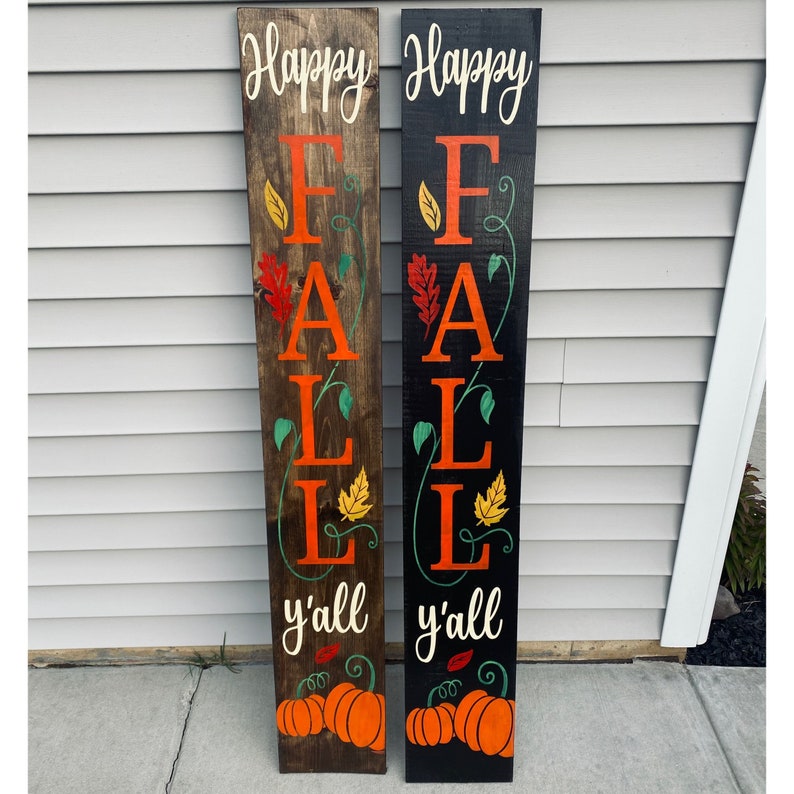 Personalized Porch Sign Fall Decor Leaning Sign Porch | Etsy