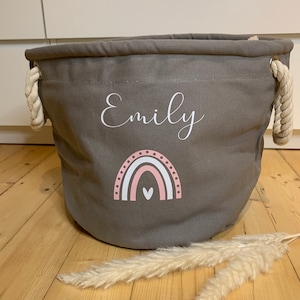 Personalisierter Aufbewahrungskorb / Kinderzimmer / Geschenk Geburt / Geschenk Kindergeburtstag